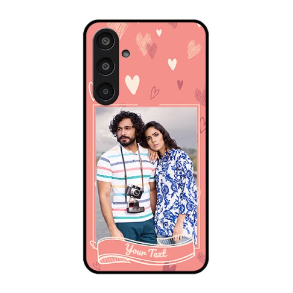 Samsung Galaxy M35 5G Custom Glass Phone CaseLove Doodle Art Design Samsung Galaxy M35 5G Custom Glass Phone CaseLove Doodle Art Design