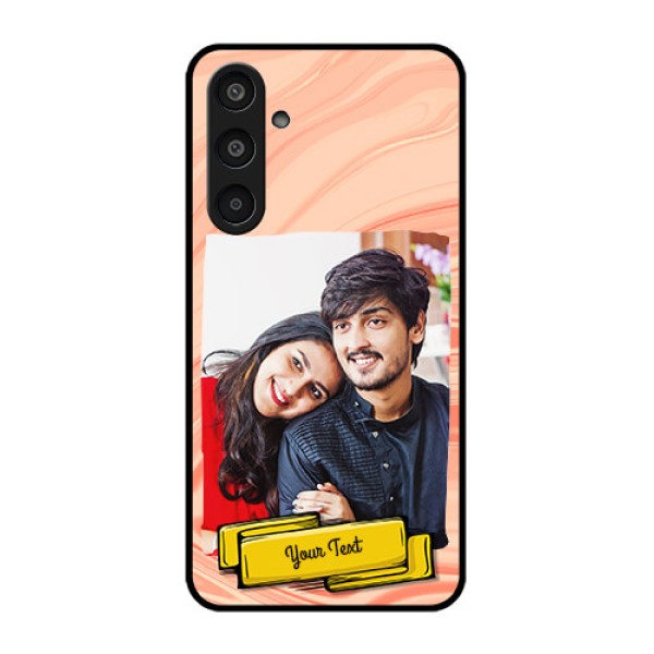 Samsung Galaxy M35 5G Custom Glass Phone CaseMarble Texture Design Samsung Galaxy M35 5G Custom Glass Phone CaseMarble Texture Design