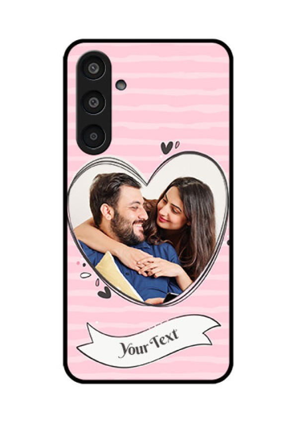 Samsung Galaxy M35 5G Custom Glass Phone CaseVintage Heart Design