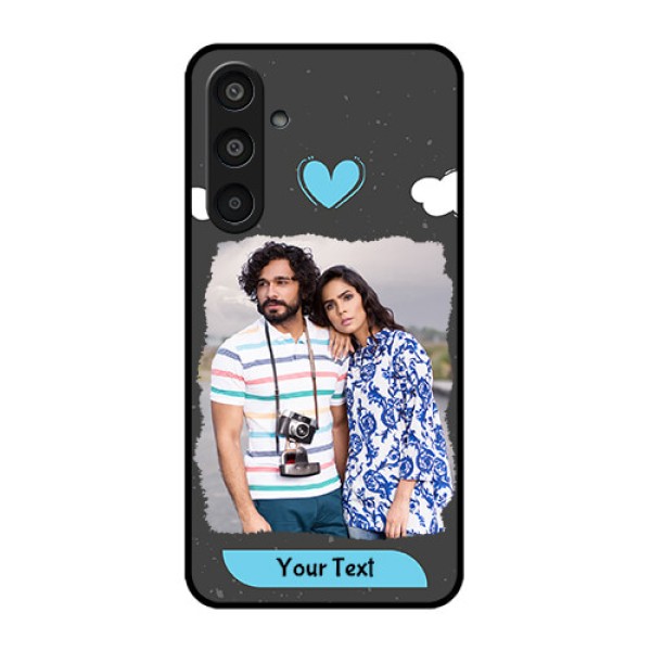 Samsung Galaxy M35 5G Custom Glass Phone CaseSplashes With Love Doodles Design Samsung Galaxy M35 5G Custom Glass Phone CaseSplashes With Love Doodles Design