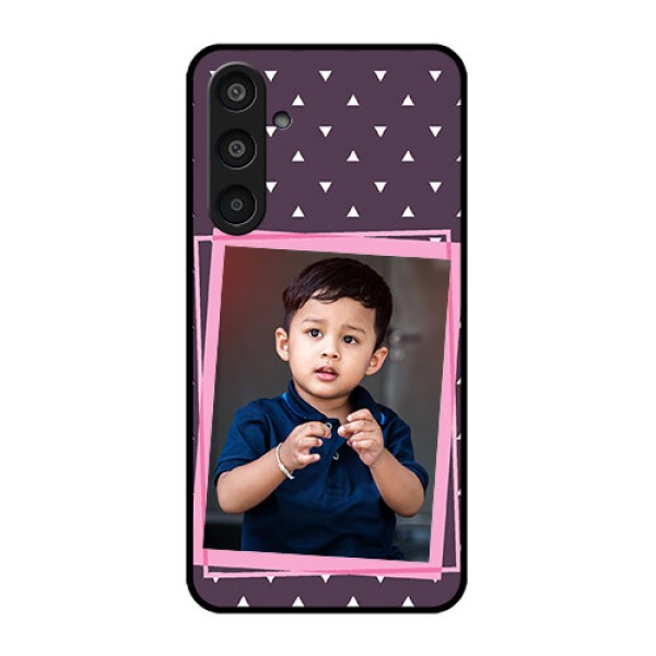 Samsung Galaxy M35 5G Custom Glass Phone CaseTriangle Pattern Dotted Design Samsung Galaxy M35 5G Custom Glass Phone CaseTriangle Pattern Dotted Design