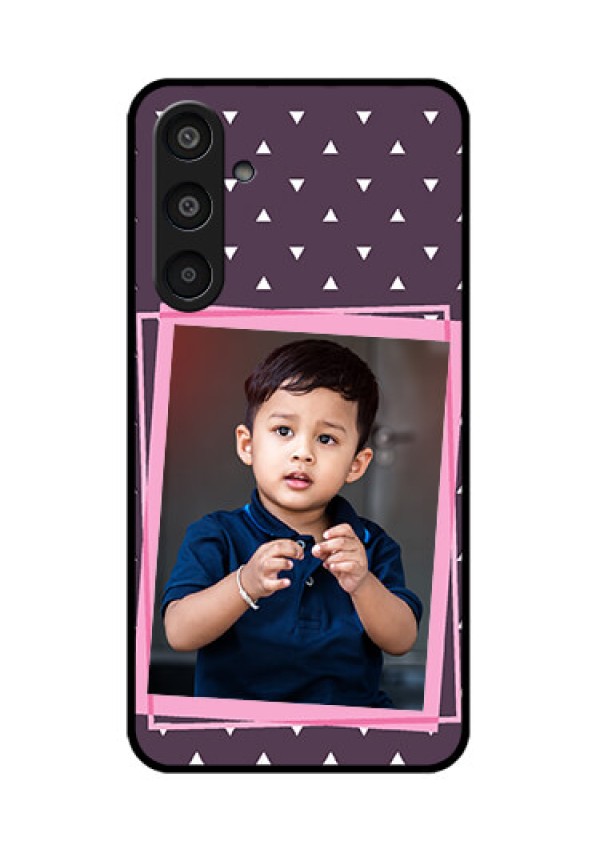 Samsung Galaxy M35 5G Custom Glass Phone CaseTriangle Pattern Dotted Design