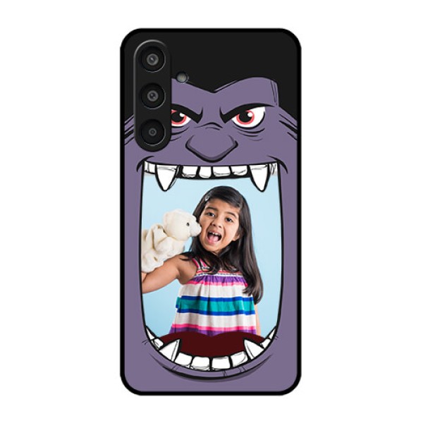 Samsung Galaxy M35 5G Custom Glass Phone CaseAngry Monster Design Samsung Galaxy M35 5G Custom Glass Phone CaseAngry Monster Design