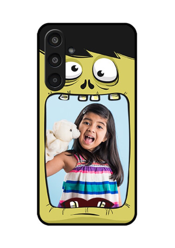 Samsung Galaxy M35 5G Custom Glass Phone CaseCartoon Monster Back Case Design