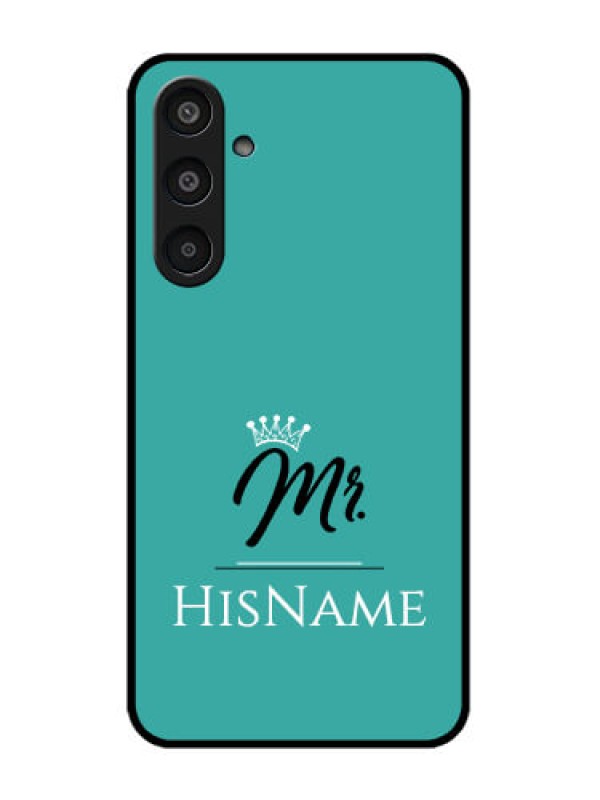 Custom Samsung Galaxy M35 5G Custom Glass Phone CaseMr With Name Design