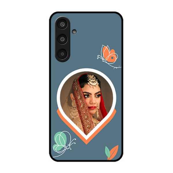 Samsung Galaxy M35 5G Custom Glass Phone CaseDroplet Butterflies Design Samsung Galaxy M35 5G Custom Glass Phone CaseDroplet Butterflies Design