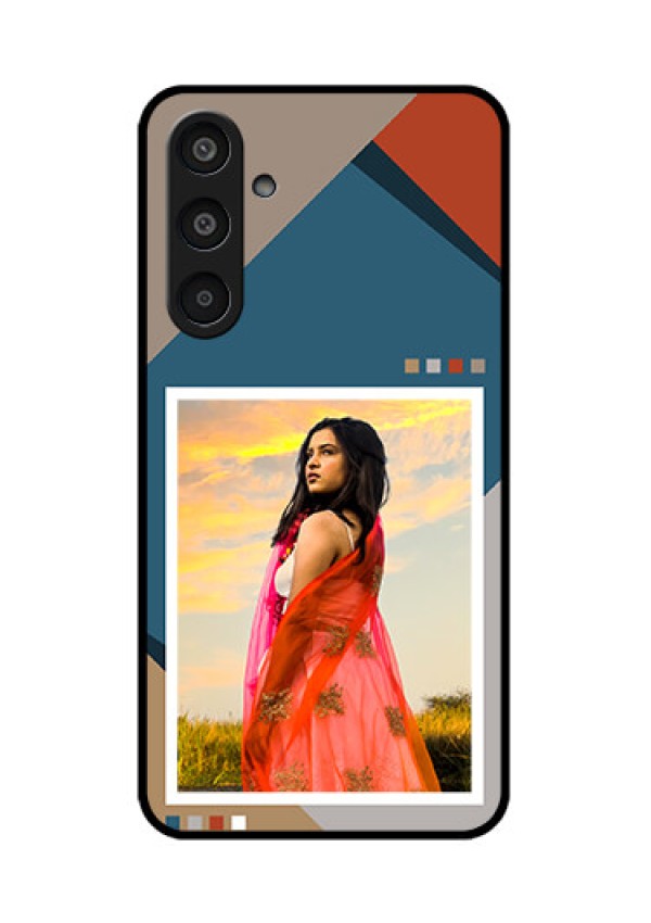 Samsung Galaxy M35 5G Custom Glass Phone CaseRetro Color Pallet Design