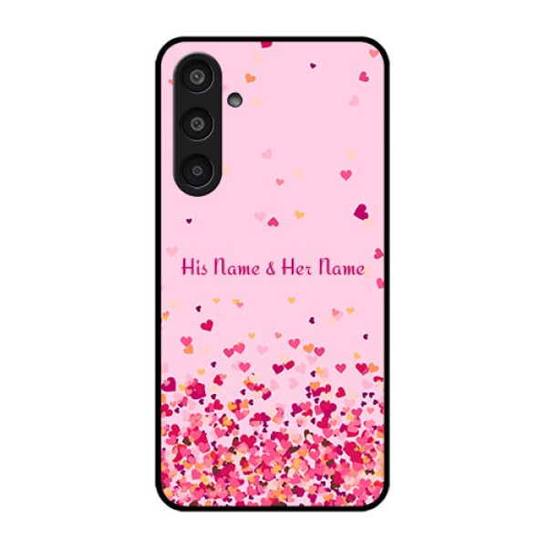 Samsung Galaxy M35 5G Custom Glass Phone CaseFloating Hearts Design Samsung Galaxy M35 5G Custom Glass Phone CaseFloating Hearts Design