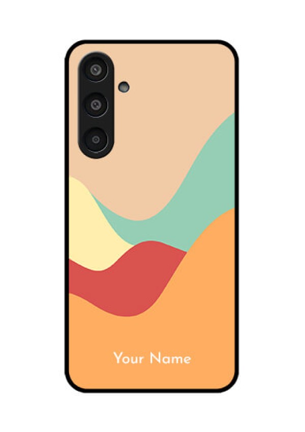 Samsung Galaxy M35 5G Custom Glass Phone CaseOcean Waves Multi - Colour Design