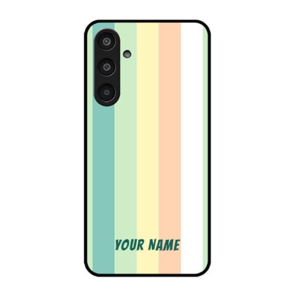 Samsung Galaxy M35 5G Custom Glass Phone CaseMulti - Colour Stripes Design Samsung Galaxy M35 5G Custom Glass Phone CaseMulti - Colour Stripes Design