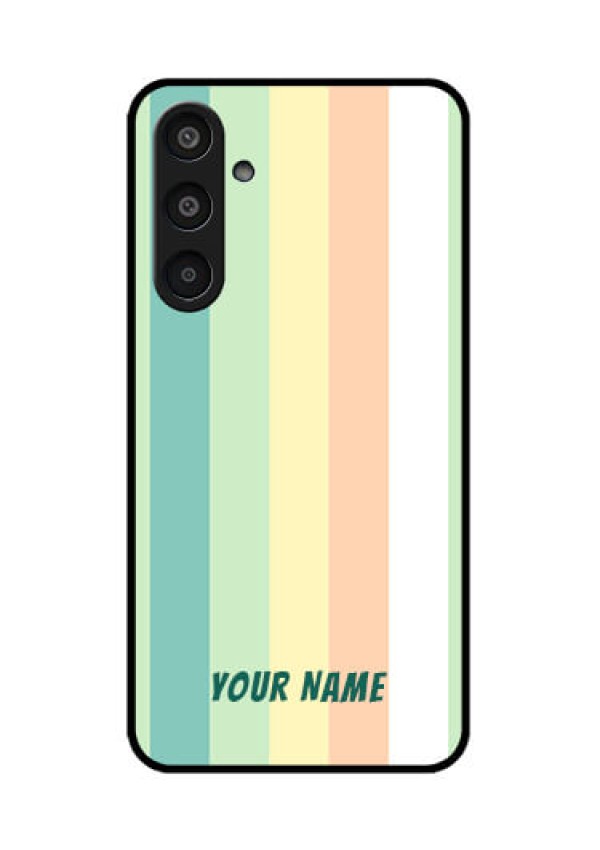 Samsung Galaxy M35 5G Custom Glass Phone CaseMulti - Colour Stripes Design