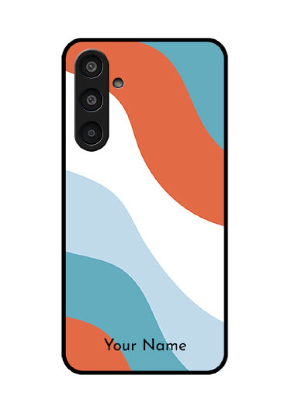 Samsung Galaxy M35 5G Custom Glass Phone CaseColoured Waves Design