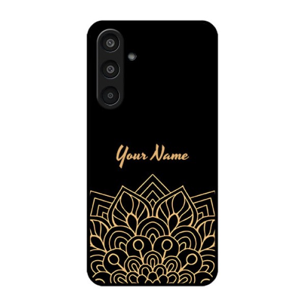 Samsung Galaxy M35 5G Custom Glass Phone CaseGolden Mandala Design