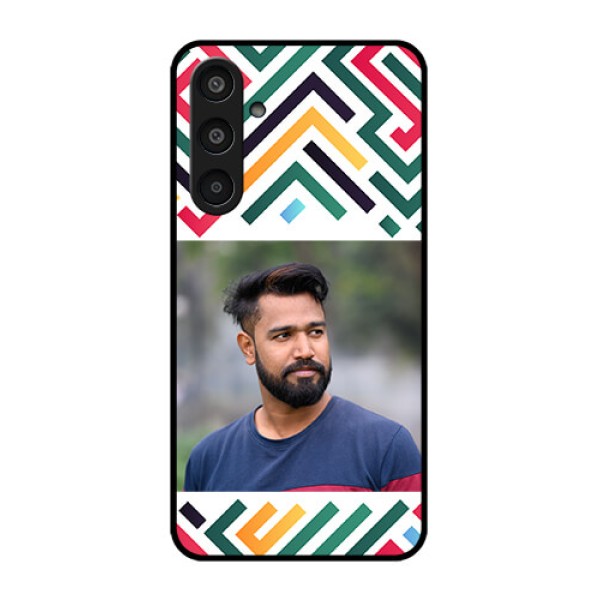 Samsung Galaxy M35 5G Custom Glass Phone CaseColorful Maze Pattern Design Samsung Galaxy M35 5G Custom Glass Phone CaseColorful Maze Pattern Design