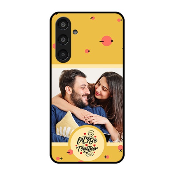 Samsung Galaxy M35 5G Custom Glass Phone CaseLets Be Together Design