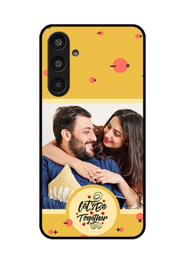 Samsung Galaxy M35 5G Custom Glass Phone CaseLets Be Together Design