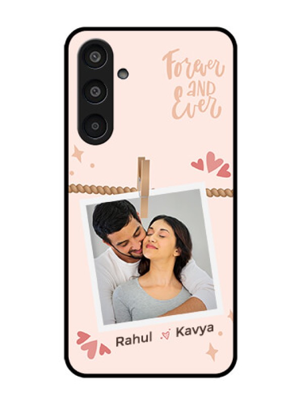 Custom Samsung Galaxy M35 5G Custom Glass Phone CaseForever And Ever Love Design