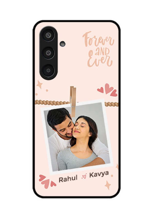 Samsung Galaxy M35 5G Custom Glass Phone CaseForever And Ever Love Design