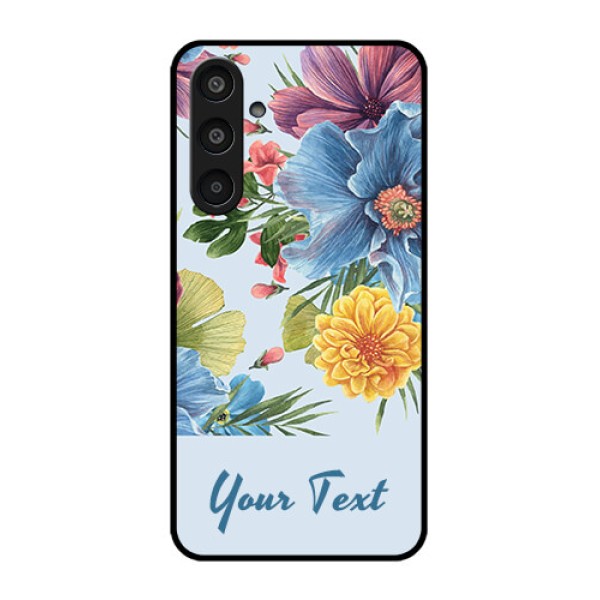 Samsung Galaxy M35 5G Custom Glass Phone CaseStunning Watercolored Flowers Painting Design Samsung Galaxy M35 5G Custom Glass Phone CaseStunning Watercolored Flowers Painting Design