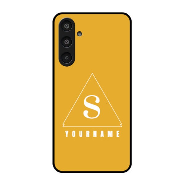 Samsung Galaxy M35 5G Custom Glass Phone CaseSimple Triangle Design Samsung Galaxy M35 5G Custom Glass Phone CaseSimple Triangle Design