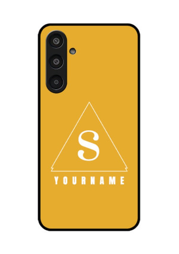 Samsung Galaxy M35 5G Custom Glass Phone CaseSimple Triangle Design
