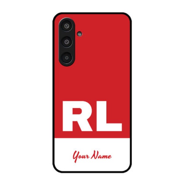 Samsung Galaxy M35 5G Custom Glass Phone CaseDual Tone Custom Text Design Samsung Galaxy M35 5G Custom Glass Phone CaseDual Tone Custom Text Design