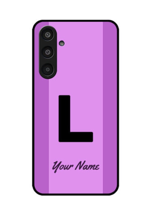 Samsung Galaxy M35 5G Custom Glass Phone CaseTricolor Custom Text Design