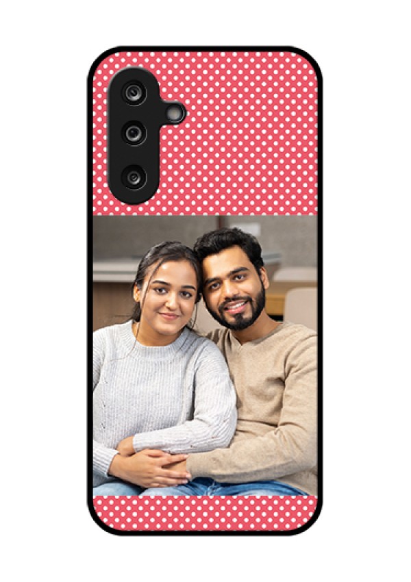 Samsung Galaxy M36 5G Custom Glass Phone Case - White Dotted Design