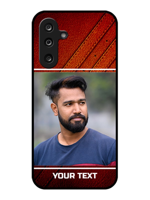 Custom Samsung Galaxy M36 5G Custom Glass Phone Case - Leather Phone Case Design