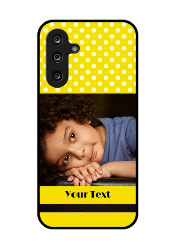Samsung Galaxy M36 5G Custom Glass Phone Case - Bright Yellow Case Design