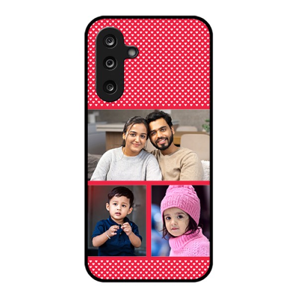Samsung Galaxy M36 5G Custom Glass Phone Case - Bulk Photo Upload Design