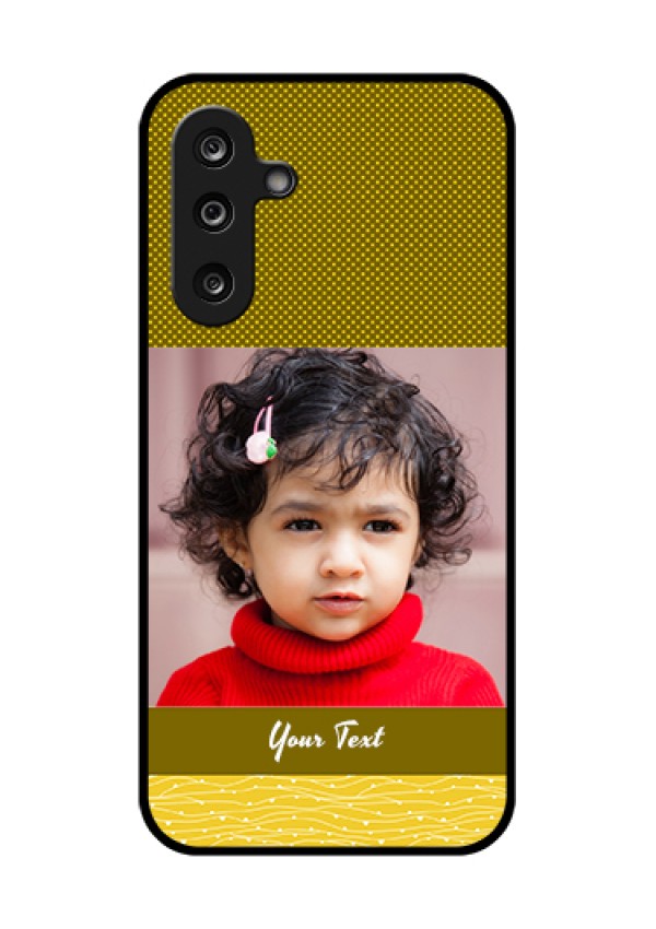 Samsung Galaxy M36 5G Custom Glass Phone Case - Simple Green Color Design