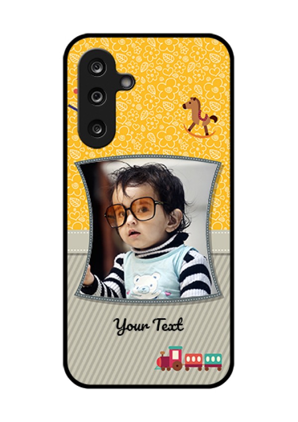 Samsung Galaxy M36 5G Custom Glass Phone Case - Baby Picture Upload Design