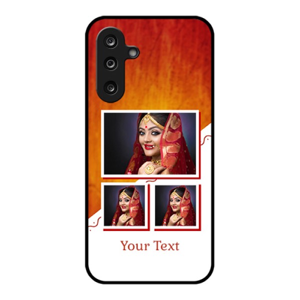 Samsung Galaxy M36 5G Custom Glass Phone Case - Wedding Memories Design Samsung Galaxy M36 5G Custom Glass Phone Case - Wedding Memories Design