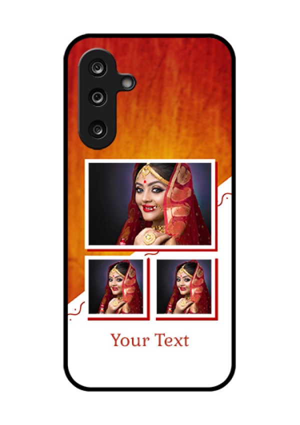 Samsung Galaxy M36 5G Custom Glass Phone Case - Wedding Memories Design