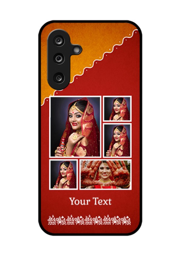 Samsung Galaxy M36 5G Custom Glass Phone Case - Wedding Pic Upload Design