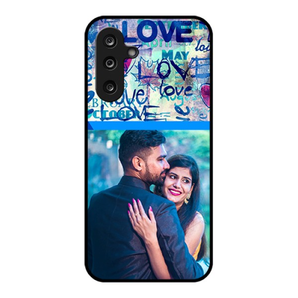 Samsung Galaxy M36 5G Custom Glass Phone Case - Colorful Love Design Samsung Galaxy M36 5G Custom Glass Phone Case - Colorful Love Design
