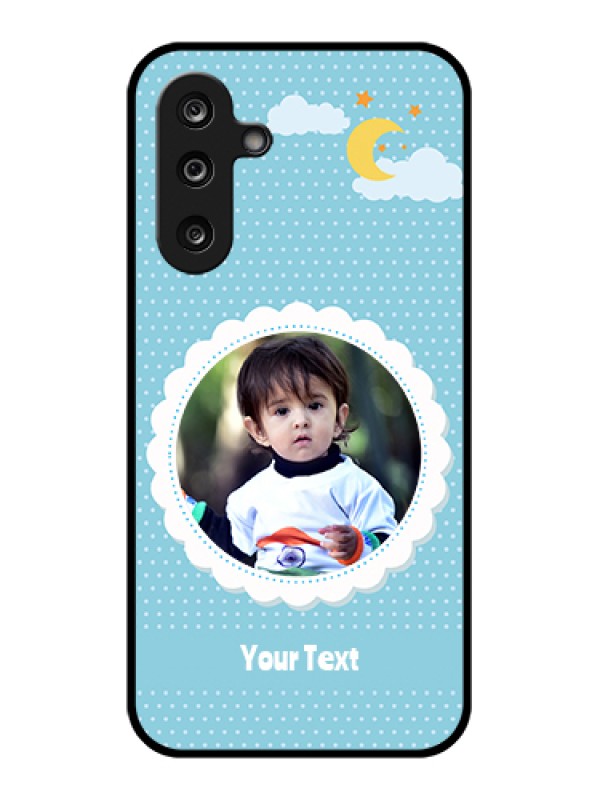 Custom Samsung Galaxy M36 5G Custom Glass Phone Case - Violet Pattern Design