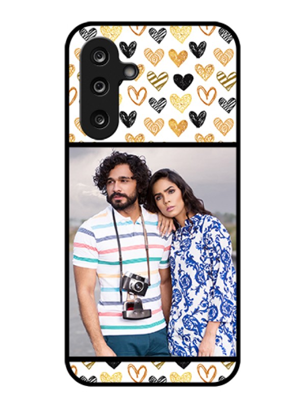 Custom Samsung Galaxy M36 5G Custom Glass Phone Case - Love Symbol Design