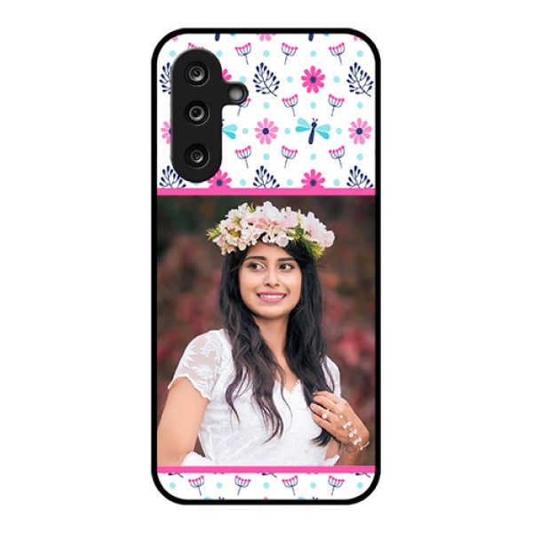 Samsung Galaxy M36 5G Custom Glass Phone Case - Colorful Flower Design Samsung Galaxy M36 5G Custom Glass Phone Case - Colorful Flower Design