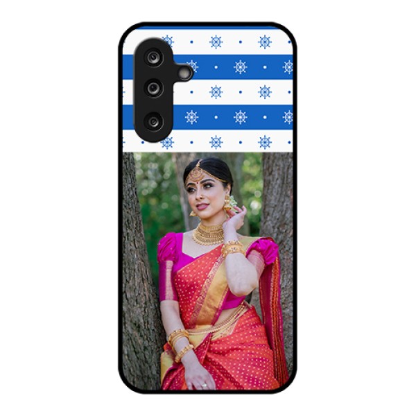 Samsung Galaxy M36 5G Custom Glass Phone Case - Snow Pattern Design Samsung Galaxy M36 5G Custom Glass Phone Case - Snow Pattern Design