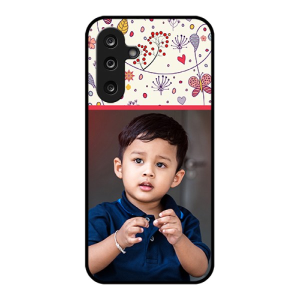 Samsung Galaxy M36 5G Custom Glass Phone Case - Premium Floral Design