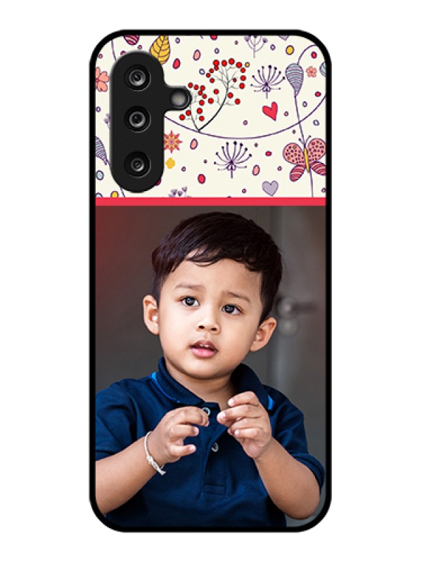 Custom Samsung Galaxy M36 5G Custom Glass Phone Case - Premium Floral Design