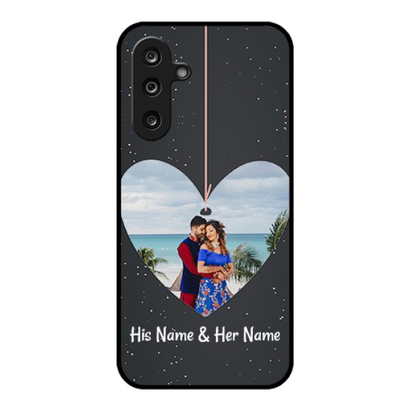 Samsung Galaxy M36 5G Custom Glass Phone Case - Hanging Heart Design Samsung Galaxy M36 5G Custom Glass Phone Case - Hanging Heart Design