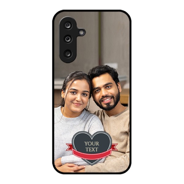 Samsung Galaxy M36 5G Custom Glass Phone Case - Just Married Couple Design Samsung Galaxy M36 5G Custom Glass Phone Case - Just Married Couple Design