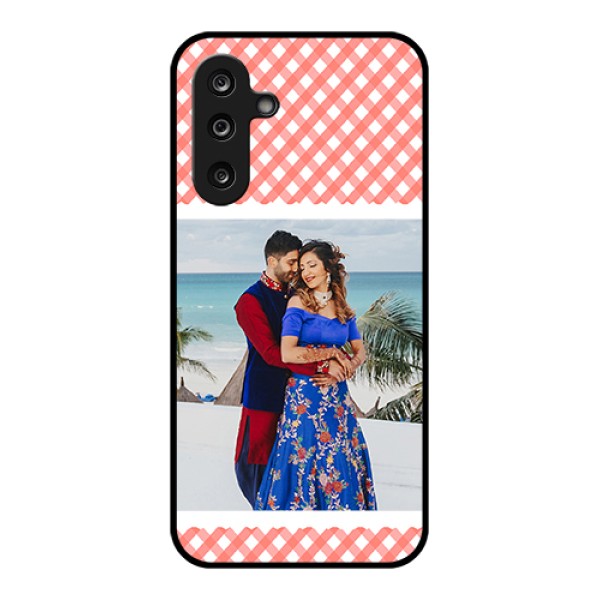 Samsung Galaxy M36 5G Custom Glass Phone Case - Pink Pattern Design Samsung Galaxy M36 5G Custom Glass Phone Case - Pink Pattern Design