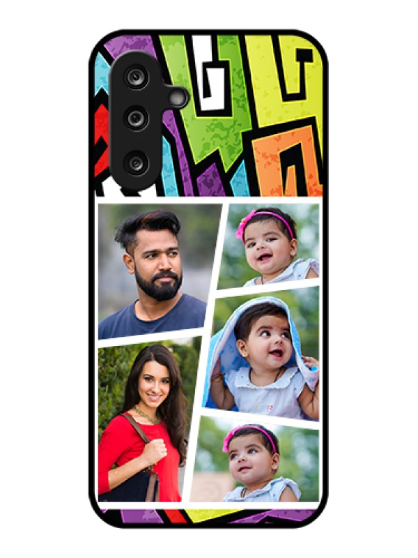 Custom Samsung Galaxy M36 5G Custom Glass Phone Case - Graffiti Pattern Design