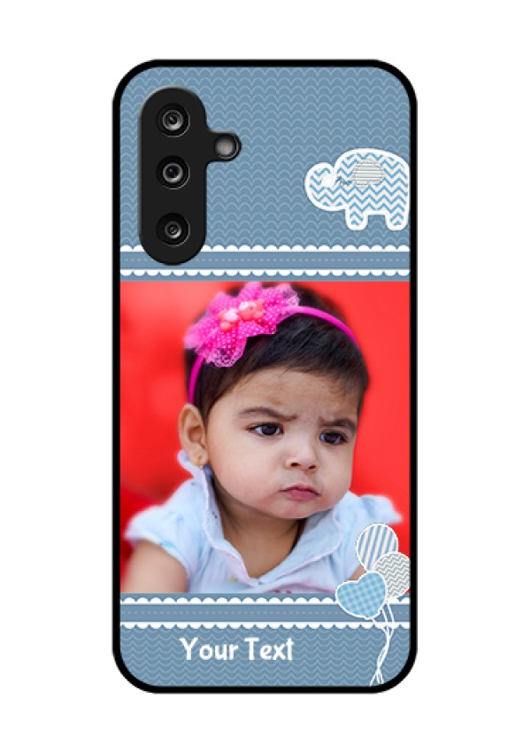 Samsung Galaxy M36 5G Custom Glass Phone Case - With Kids Pattern Design