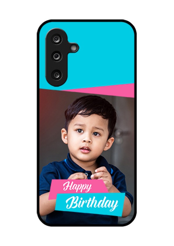Samsung Galaxy M36 5G Custom Glass Phone Case - Image Holder With 2 Color Design
