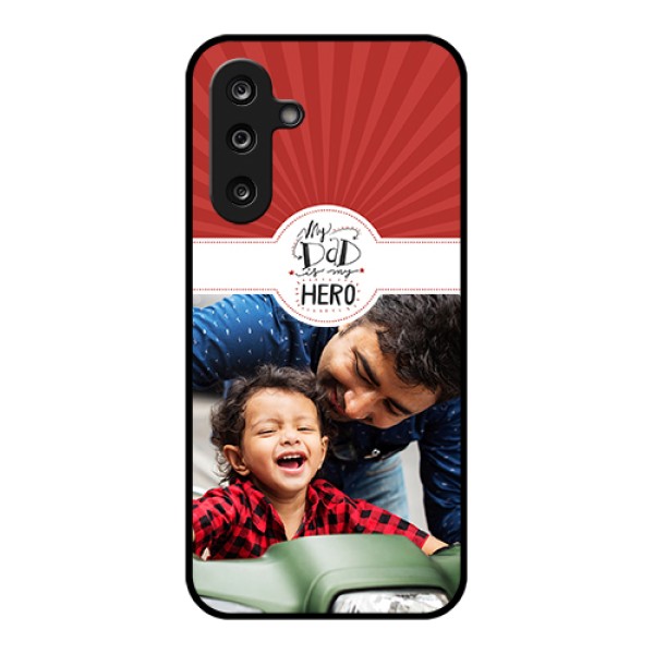Samsung Galaxy M36 5G Custom Glass Phone Case - My Dad Hero Design